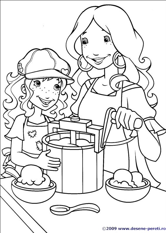 holly hobbie desene colorat